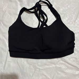 Lululemon Athletica Black Strappy Sports Bra Size 6